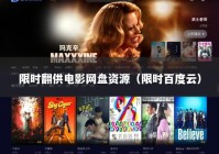 限时翻供电影网盘资源（限时百度云）