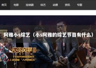 阿雅小s综艺（小s阿雅的综艺节目有什么）