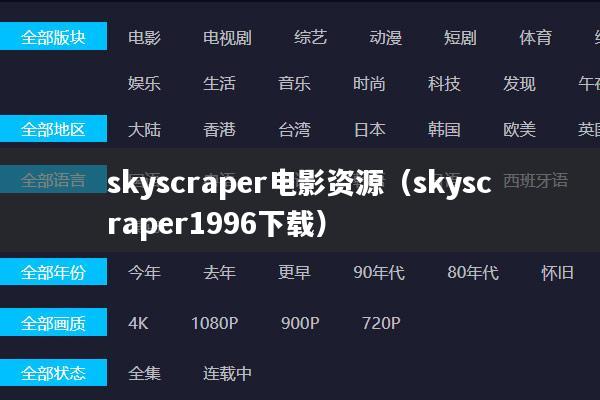 skyscraper电影资源(skyscraper1996下载)