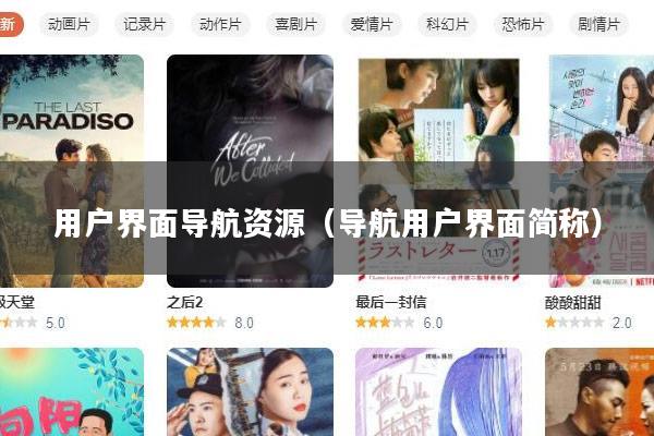 用户界面导航资源(导航用户界面简称)