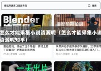 怎么才能采集小说资源呢（怎么才能采集小说资源呢知乎）